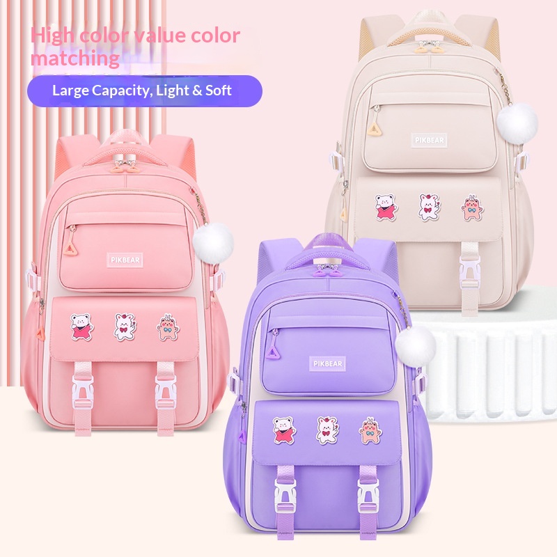 Pikbear かわいいスクールバッグセット防水大型バックパ - Interior Design Handbook のレビューと価格