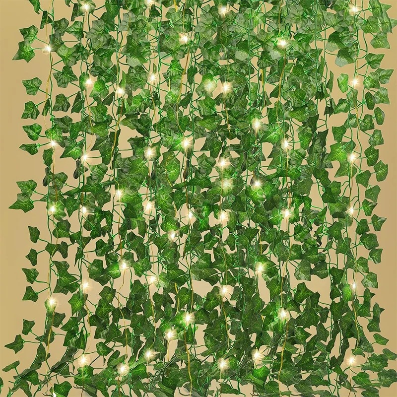 人工緑のツタの葉の花輪,吊り下げられた植物,部屋,庭,オフィ - Interior Design Office のレビューと価格