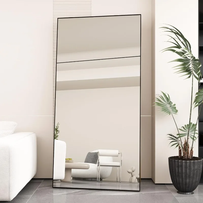 安全なアーチ型全身鏡、65インチ×24インチ、自立式、壁掛け - Arch Mirror Leaning のレビューと価格