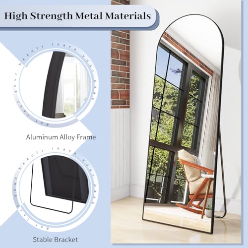 64インチ x 21インチ フルレングスアーチフロアミラー  - Arch Mirror Leaning のレビューと価格