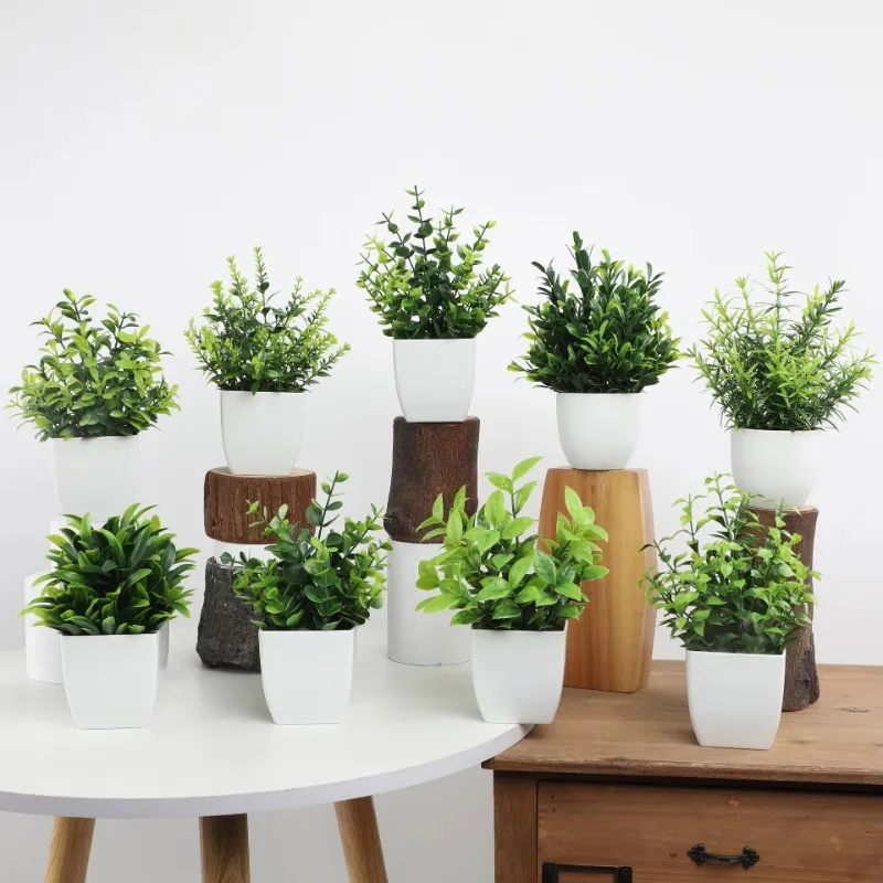 卸売 OEM/ODM 人工ミニ鉢植え偽スプレー ユーカリの植 - Interior Design Office のレビューと価格