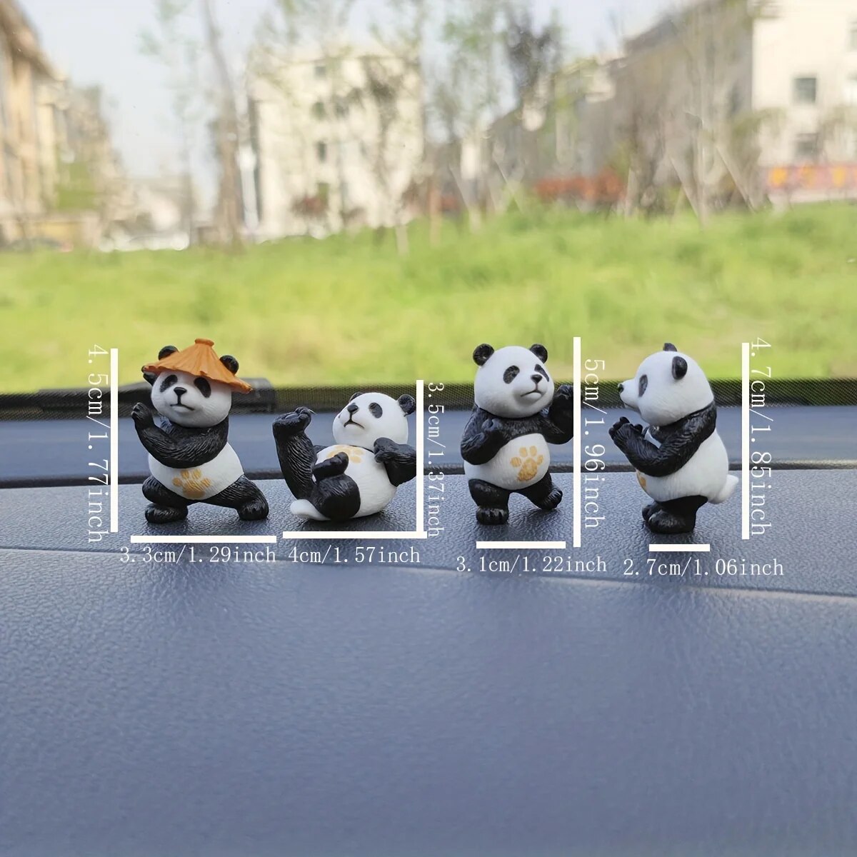 4 ピース/セットパンダデザイン車の装飾品車のセンターコンソ - Interior Design Office のレビューと価格