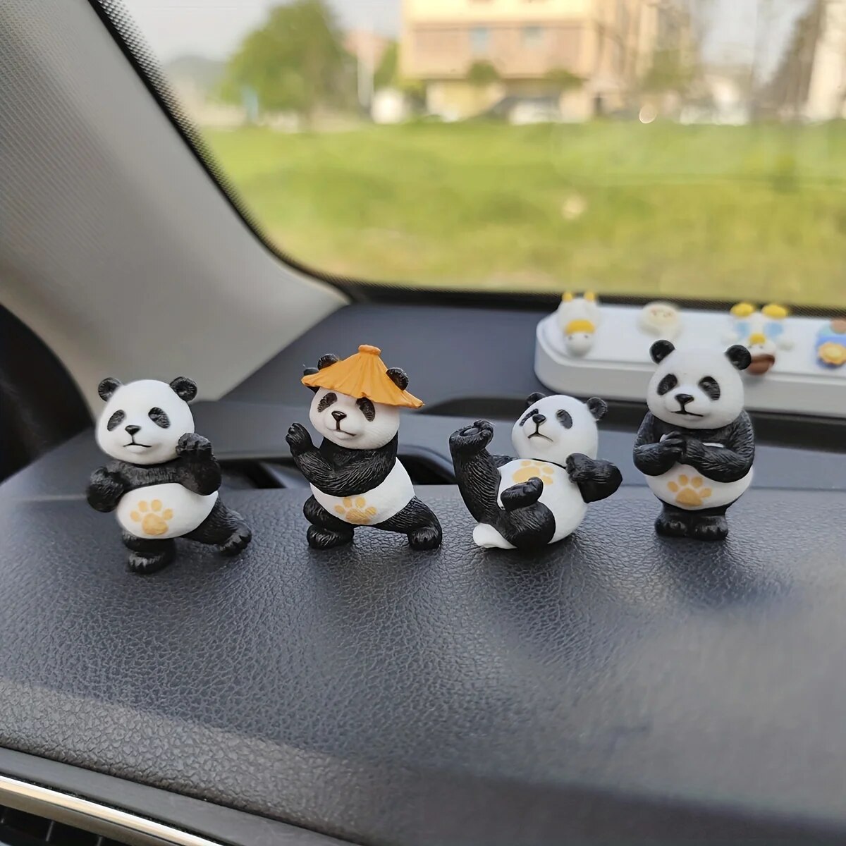 4 ピース/セットパンダデザイン車の装飾品車のセンターコンソ - Interior Design Office のレビューと価格