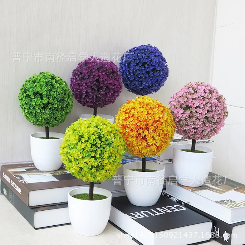 人工小型樹木鉢植え植物、偽物の盆栽、テーブル装飾用植物、家庭 - Interior Design Office のレビューと価格