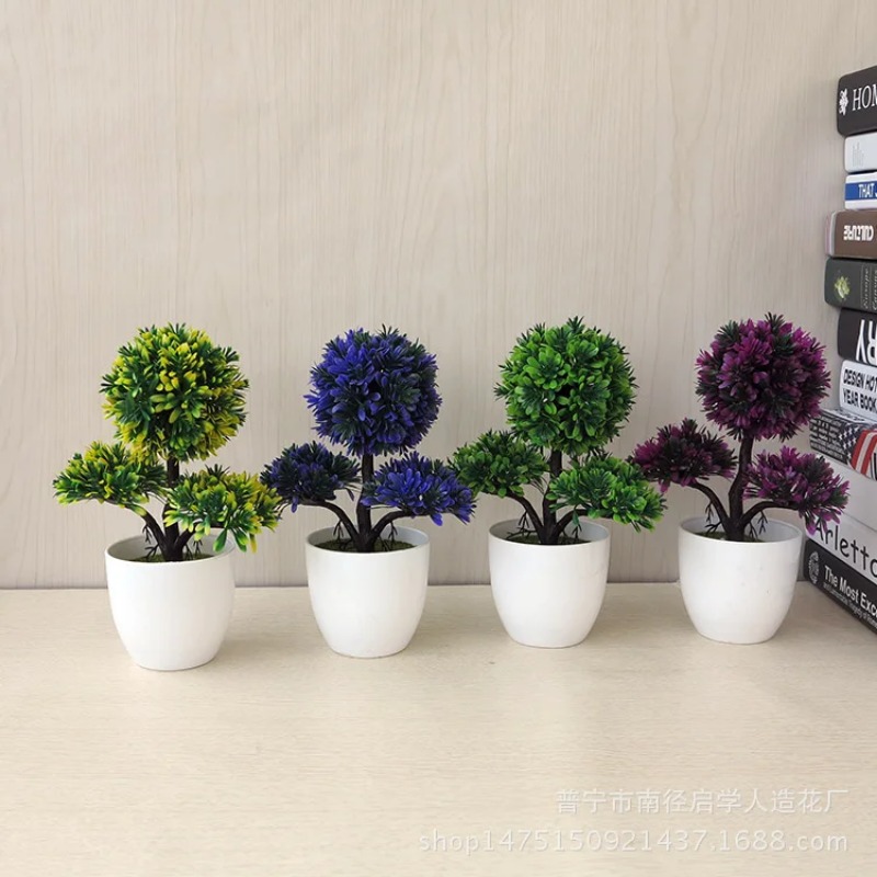 人工小型樹木鉢植え植物、偽物の盆栽、テーブル装飾用植物、家庭 - Interior Design Office のレビューと価格