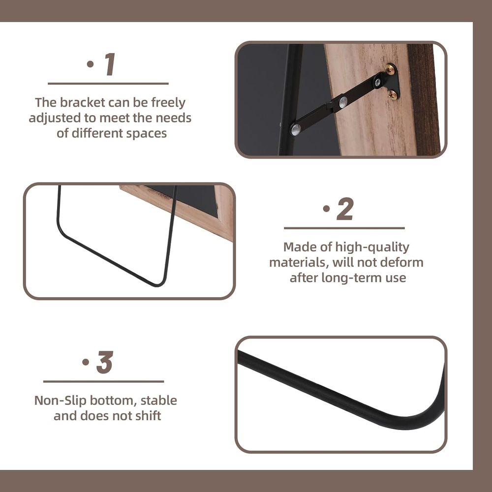 アーチ型の全長鏡、無垢材製 |   71x32 アームハウス - Arch Mirror Leaning のレビューと価格